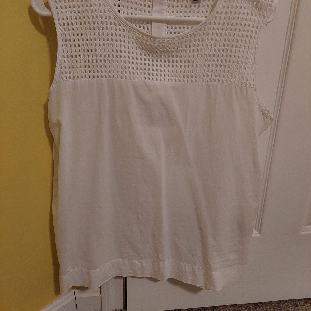 Womens Zac & Rachel, size lg, white tank.